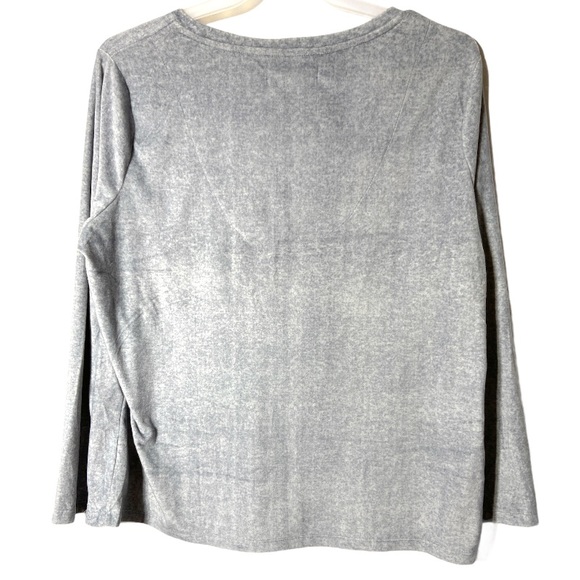 Gloria Vanderbilt Pajamas Sweater Gray Crewneck 2X - Picture 9 of 9